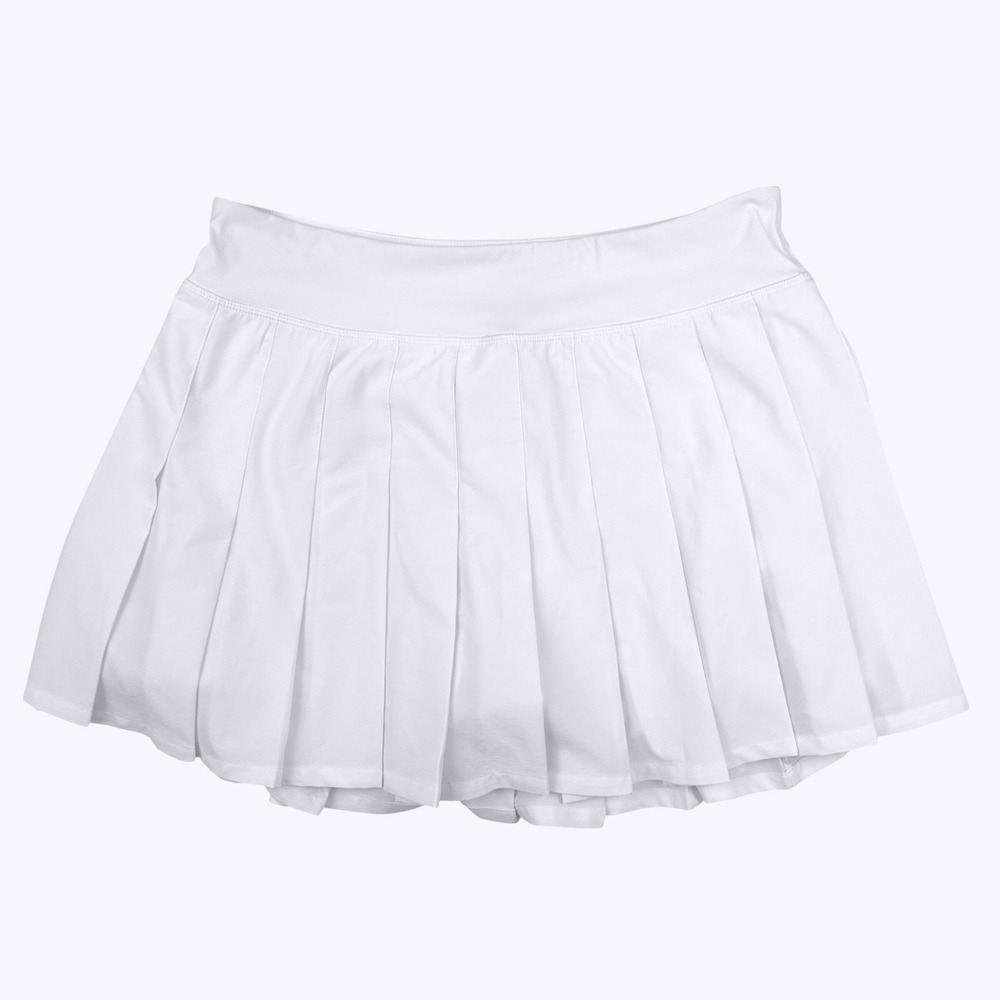 CRZ YOGA Womens Pleated Tennis Skirt White Athletic Skort Size Medium 8-10